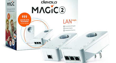 Nuevo devolo Magic 2 LAN triple: El adaptador Powerline más rápido con tres puertos Gigabit LAN